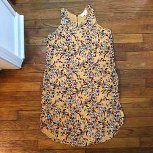 Pink Republic Mustard Yellow Floral Pocket Dress S